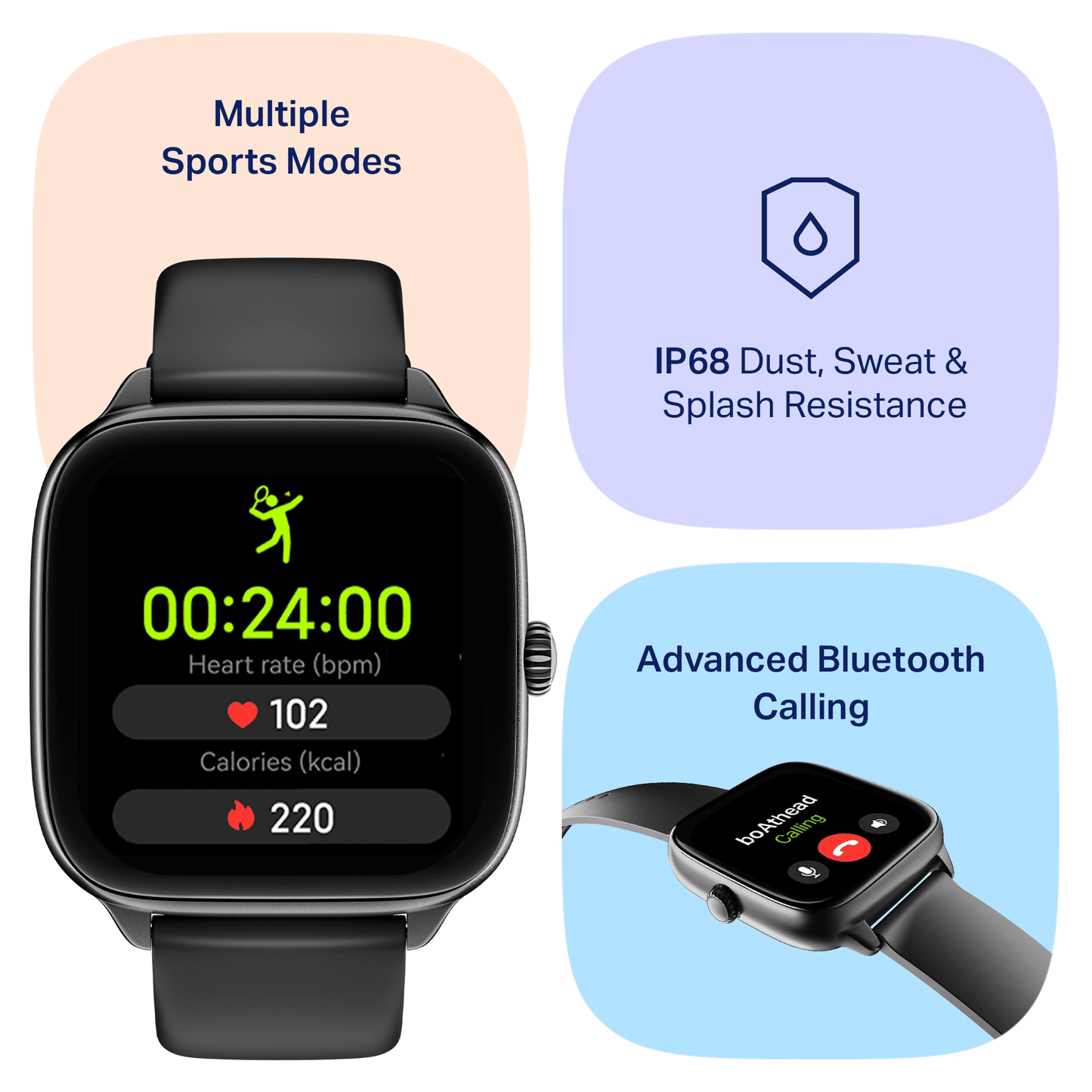 boAt Storm Verge | Smartwatch with 1.72" Ultra HD Display, Premium Metal Build & Advanced Bluetooth Calling