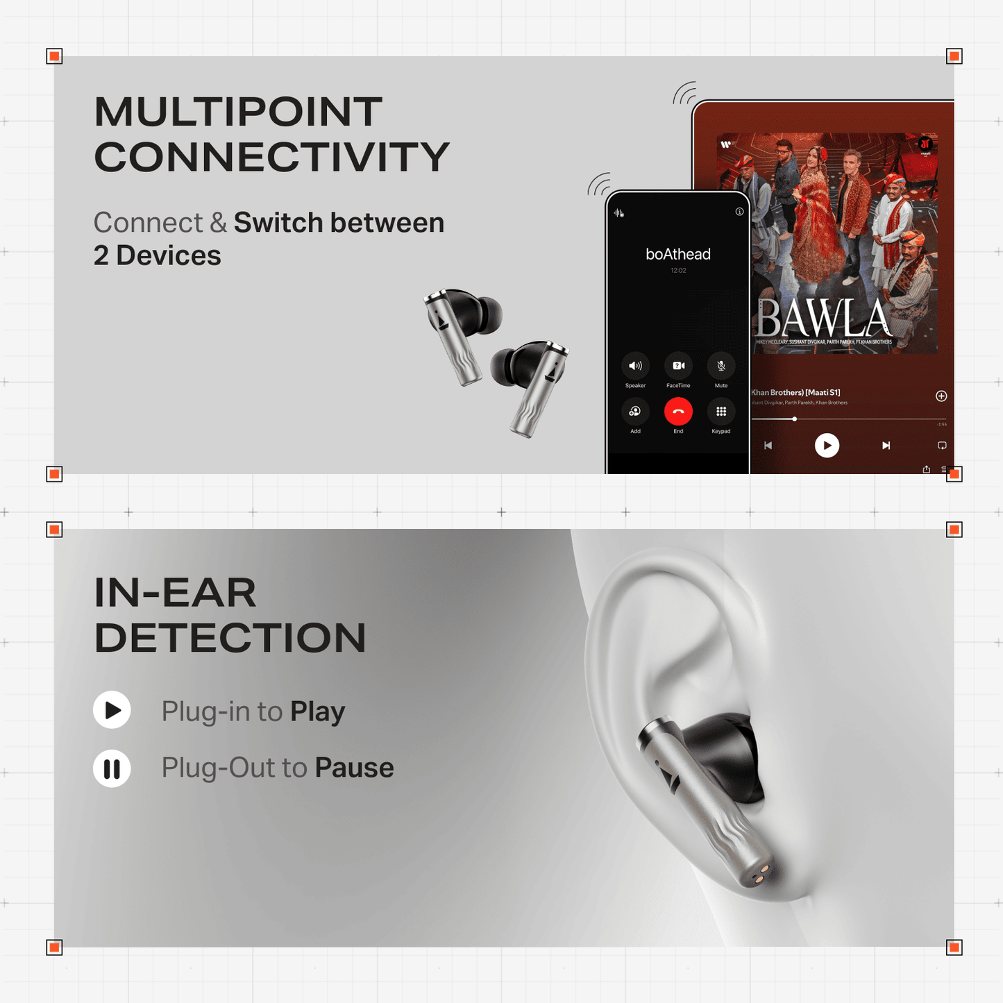 boAt Nirvana Zenith Pro | Wireless Earbuds with Spatial Audio, 80H Playback & 50dB Hybrid Adaptive ANC "Awarded Best TWS by Gadgets 360"