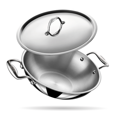 Engrave - Steel Kadhai - Triply Artisan Series