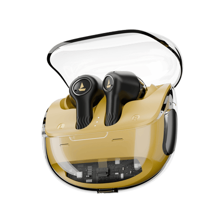 boAt Nirvana Crystl | Wireless Earbuds with 100 Hours Playback, Upto 32dB ANC, BEAST™ Mode, Adaptive EQ by Mimi