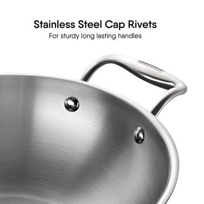 Engrave - Steel Kadhai - Triply Artisan Series