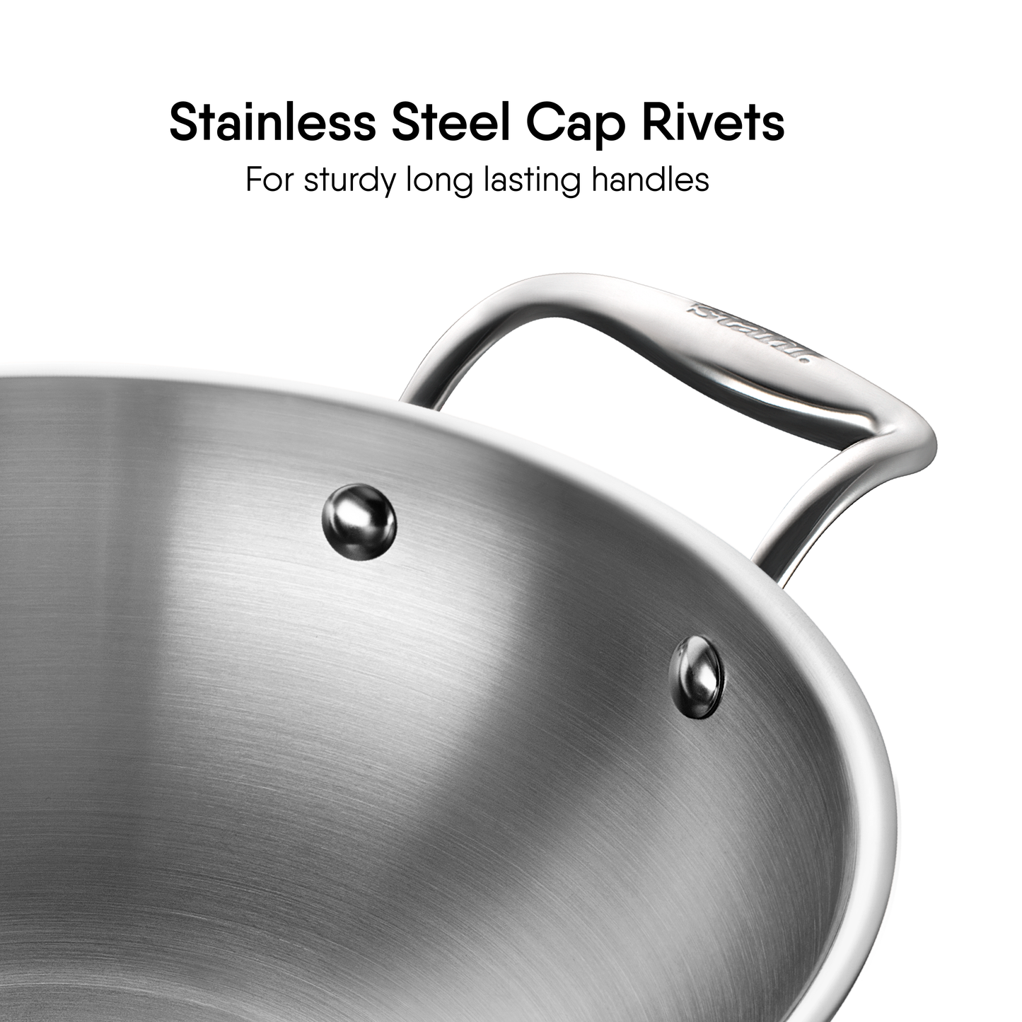 Engrave - Steel Kadhai - Triply Artisan Series