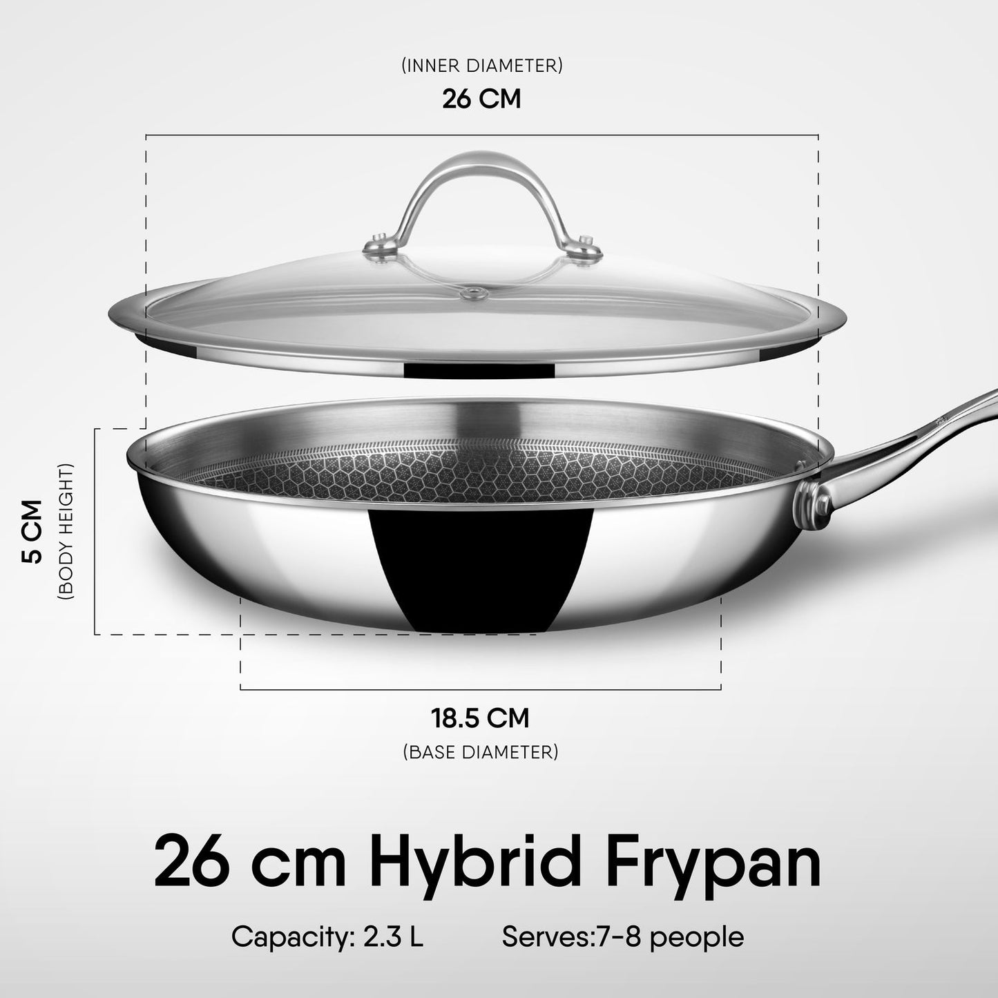 Engrave - Frypan - Triply Artisan Hybrid Series