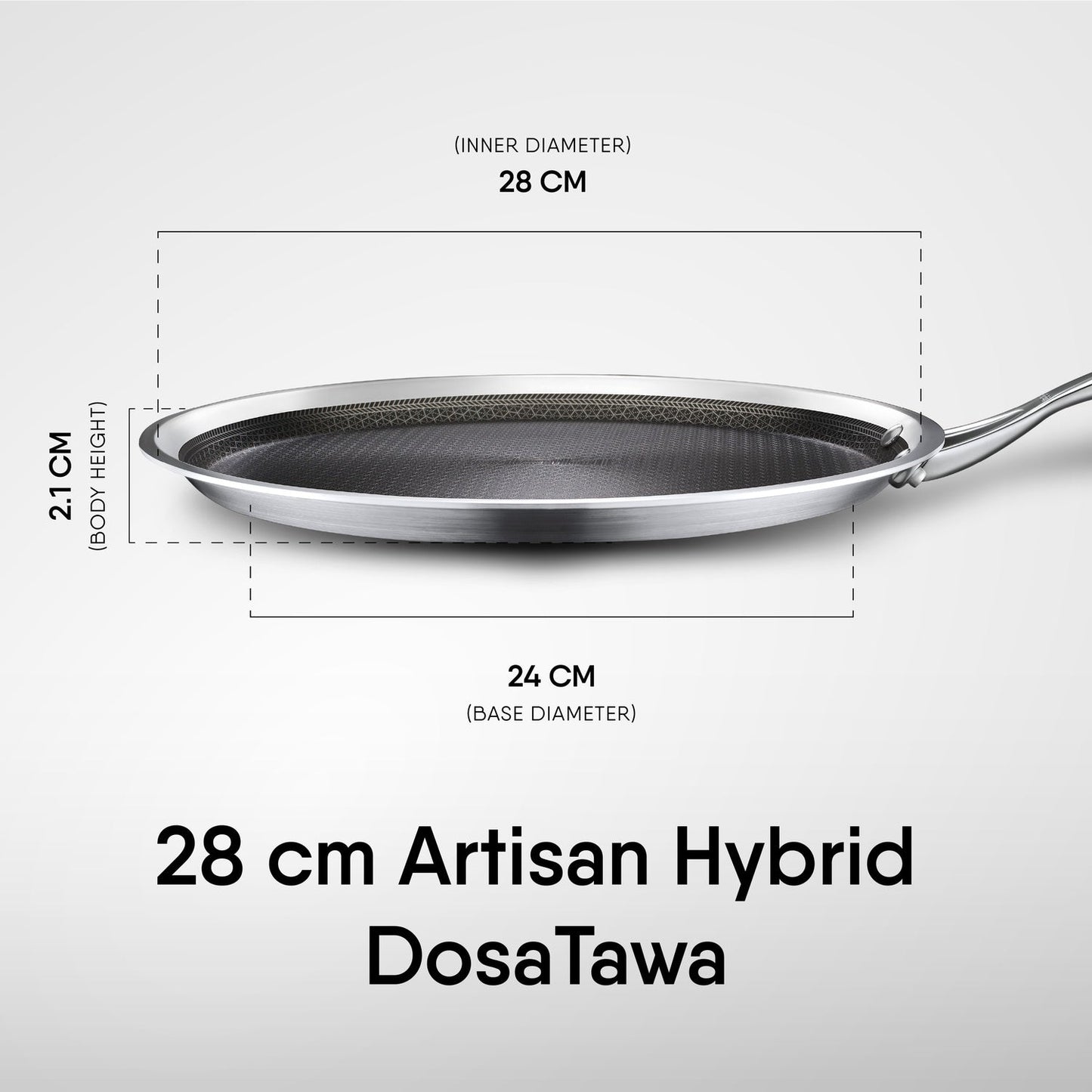 Engrave - Dosa Tawa - Triply Artisan Hybrid Series
