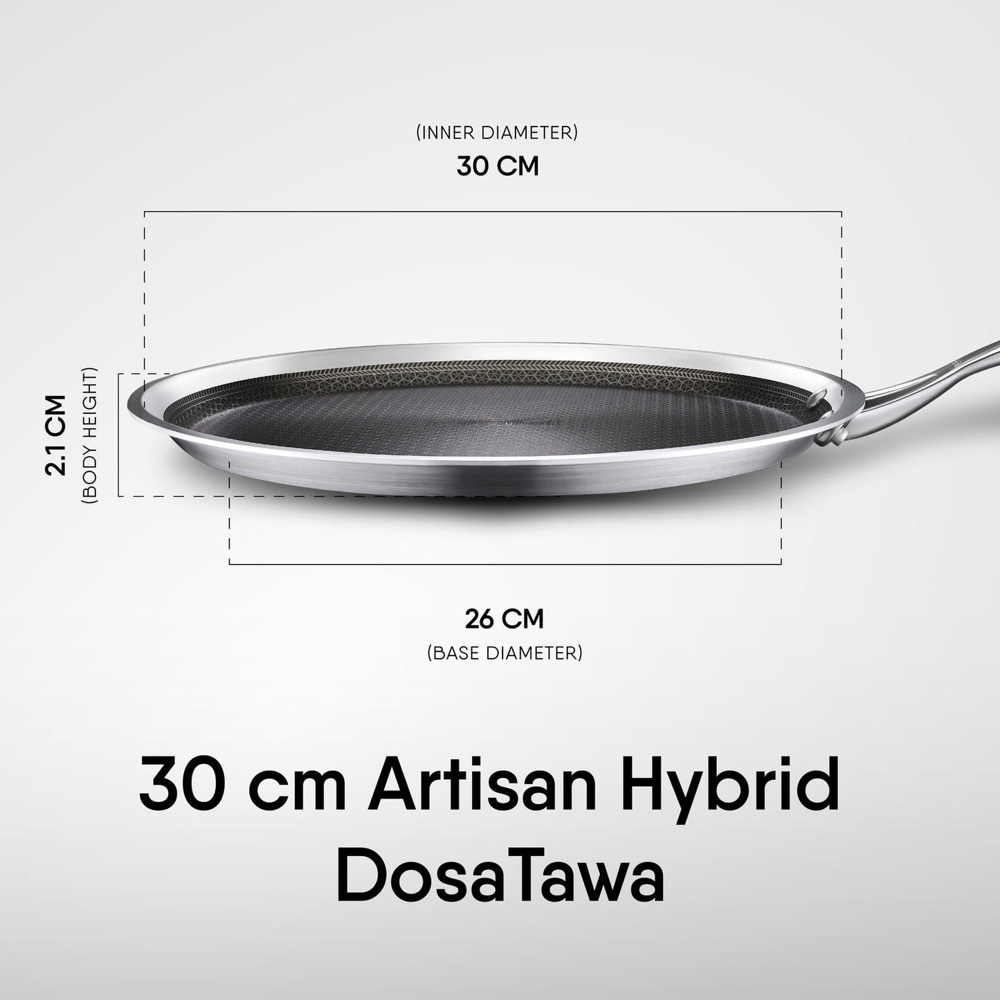 Engrave - Dosa Tawa - Triply Artisan Hybrid Series