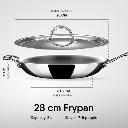 Engrave - Steel Frypan - Triply Artisan Series