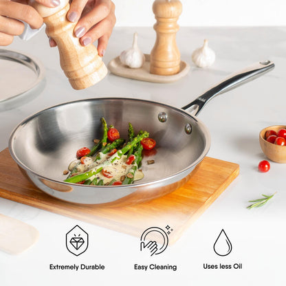 Engrave - Steel Frypan - Triply Artisan Series
