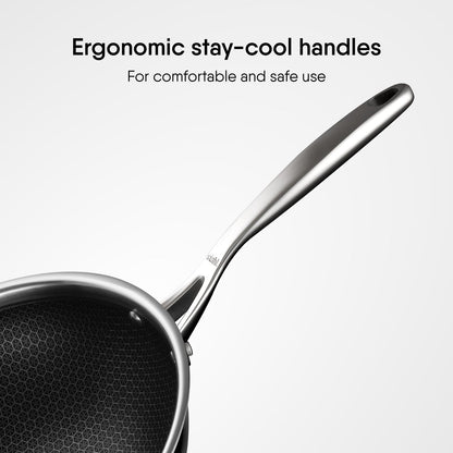 Engrave - Deep Frypan - Triply Artisan Hybrid Series