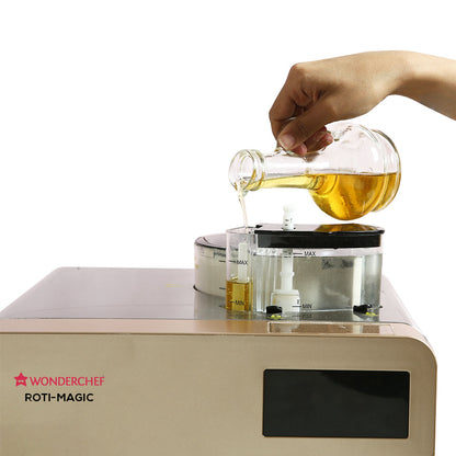 Roti Magic, Fully Automatic Electric Roti Maker Machine for Homemade Hot Fresh Rotis, Dough Kneading, Rolling and Baking, Easy to Use, 12+ rotis in 15 mins, 2-Yr Warranty