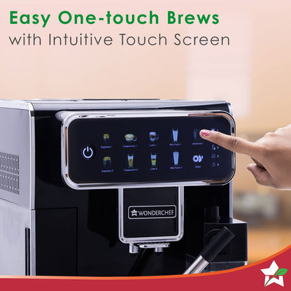 Regenta Fully Automatic Coffee Machine | For brewing Americano, Cappuccino, Latte, Macchiato, Flat White, Espresso | Bean-To-Cup Coffee at 19 bar pressure | 2 Year Warranty
