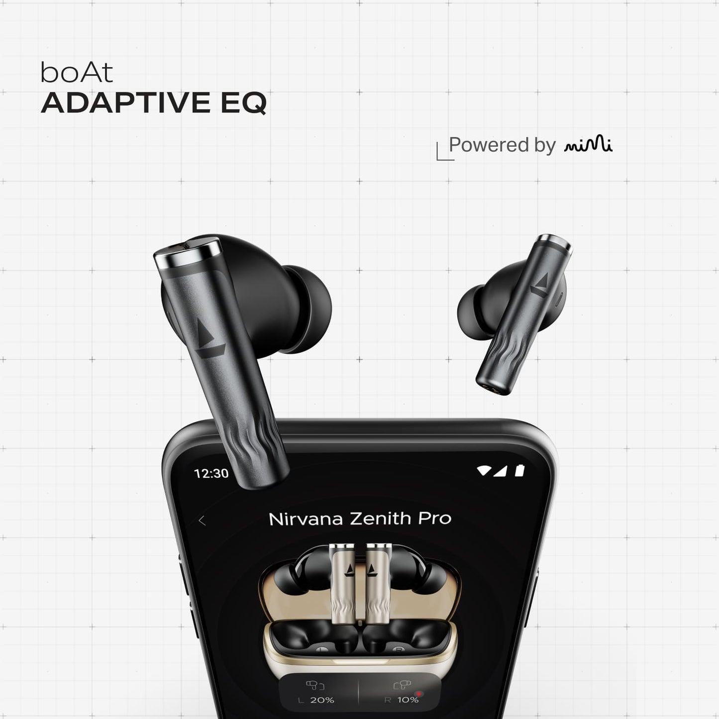 boAt Nirvana Zenith Pro | Wireless Earbuds with Spatial Audio, 80H Playback & 50dB Hybrid Adaptive ANC "Awarded Best TWS by Gadgets 360"