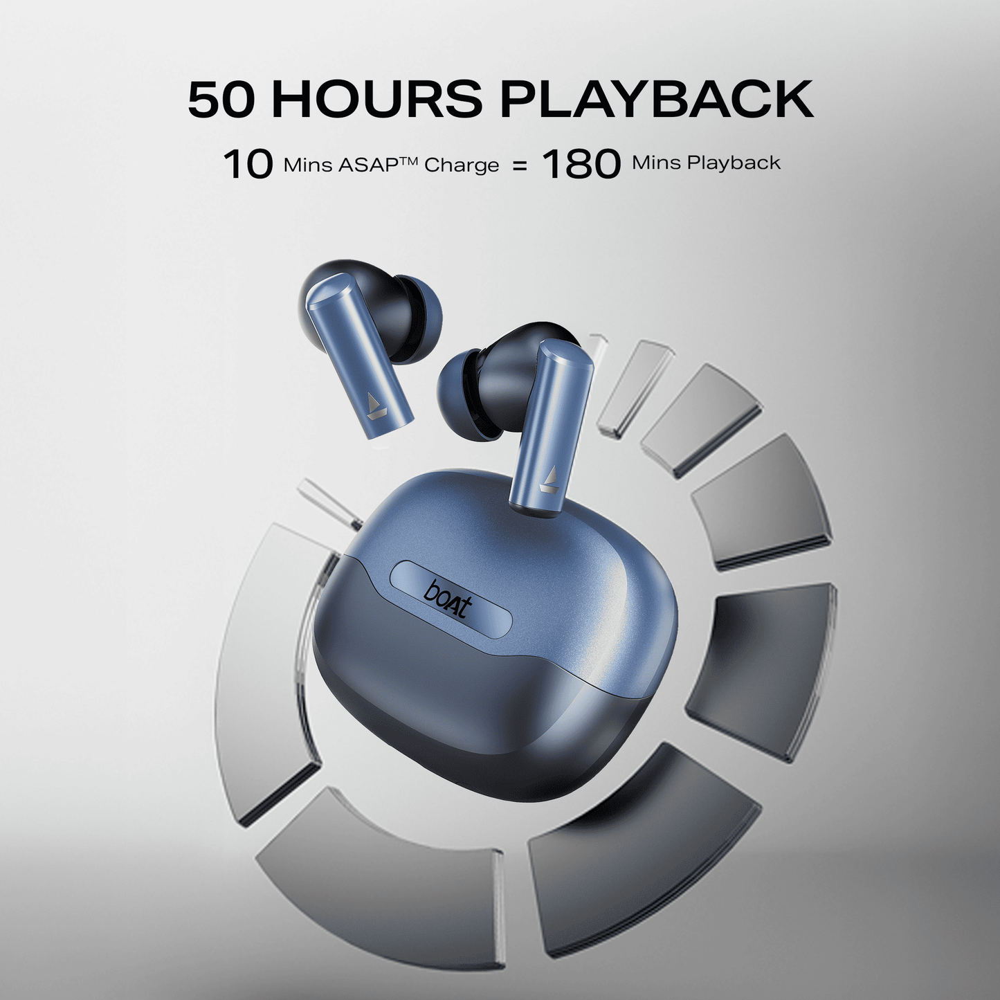 boAt Airdopes Prime 701 ANC | Wireless Earbuds with 50 Hours Playback, 46dB Hybrid ANC, Spatial Audio, Multipoint & BEAST™ Mode