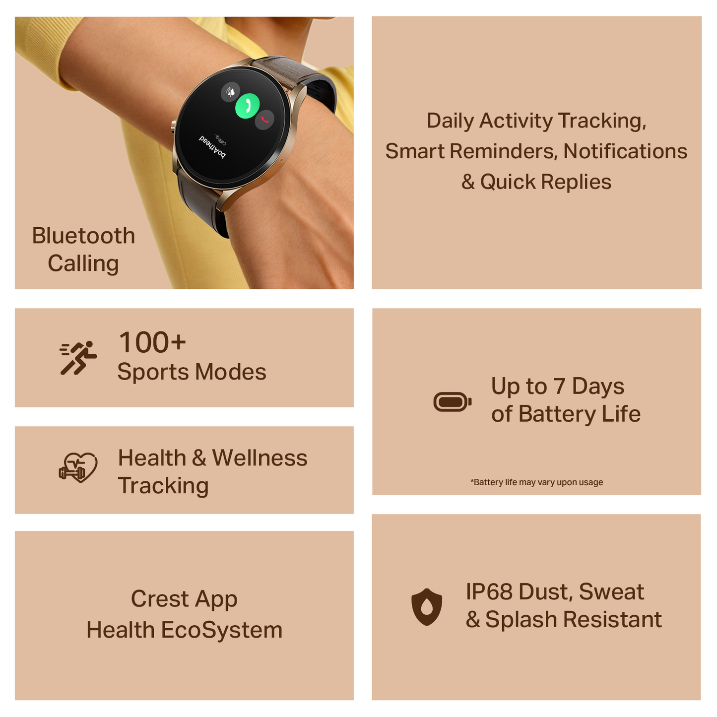 boAt Chrome Horizon | Smartwatch with 1.51" AMOLED Display, Premium Metal Built, VO2 Max, Video Watch Face, Functional Crown