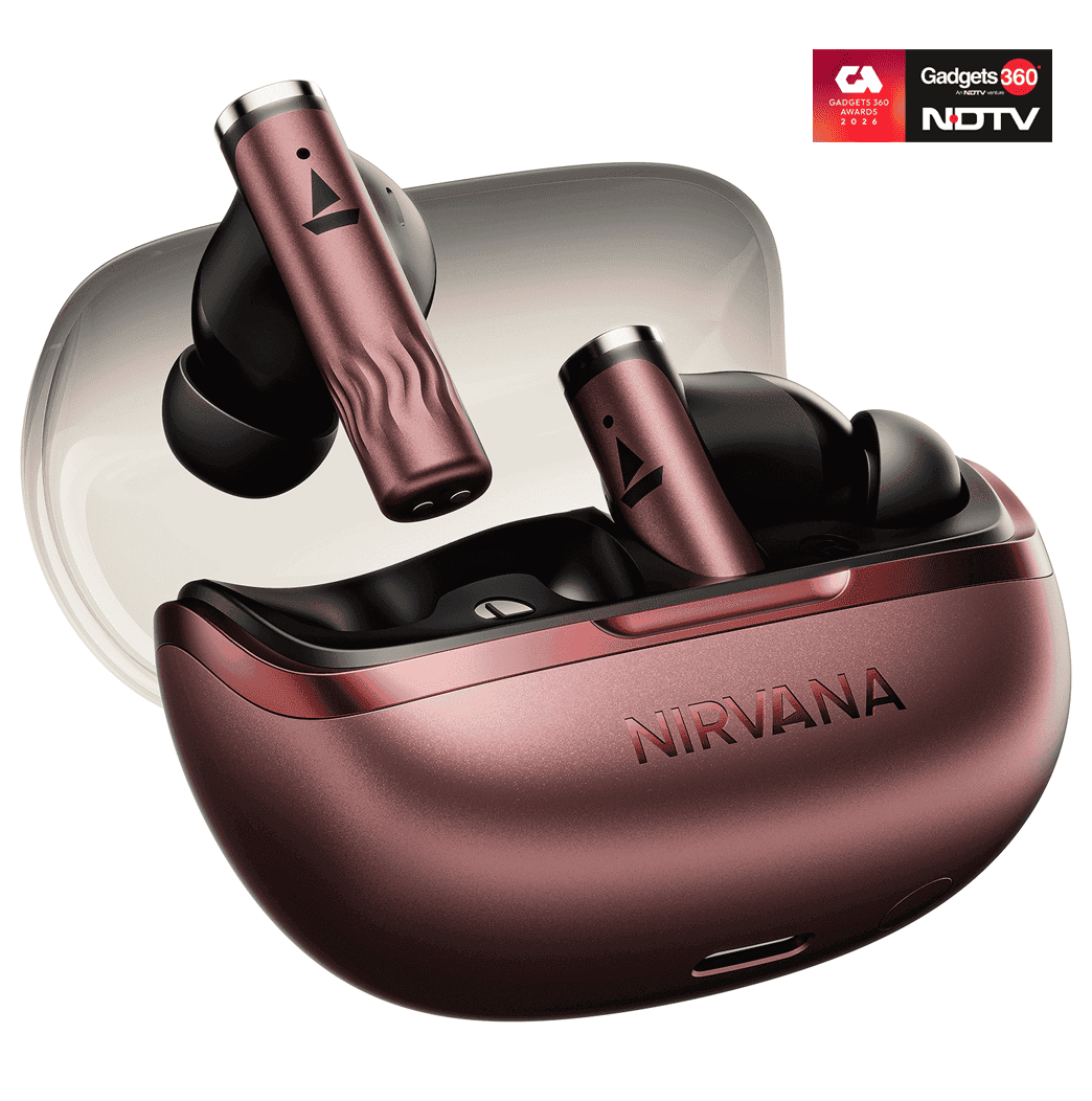 boAt Nirvana Zenith Pro | Wireless Earbuds with Spatial Audio, 80H Playback & 50dB Hybrid Adaptive ANC "Awarded Best TWS by Gadgets 360"