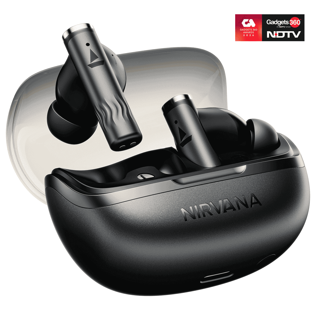 boAt Nirvana Zenith Pro | Wireless Earbuds with Spatial Audio, 80H Playback & 50dB Hybrid Adaptive ANC "Awarded Best TWS by Gadgets 360"