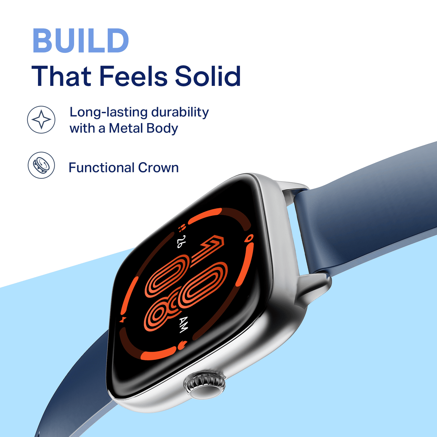 boAt Storm Verge | Smartwatch with 1.72" Ultra HD Display, Premium Metal Build & Advanced Bluetooth Calling