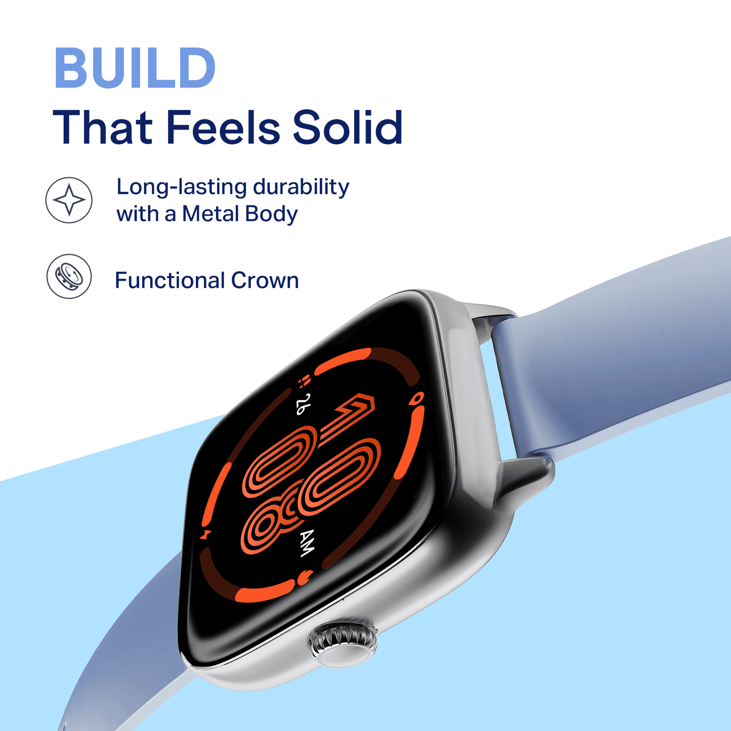 boAt Storm Verge | Smartwatch with 1.72" Ultra HD Display, Premium Metal Build & Advanced Bluetooth Calling