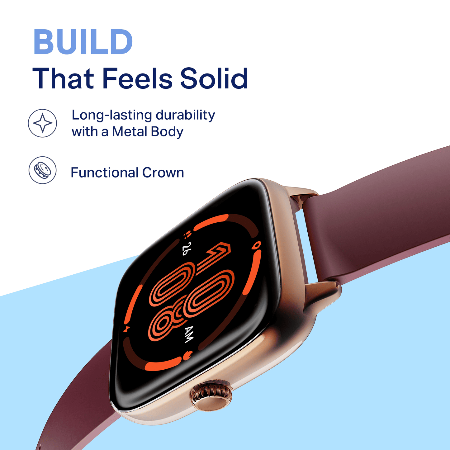 boAt Storm Verge | Smartwatch with 1.72" Ultra HD Display, Premium Metal Build & Advanced Bluetooth Calling