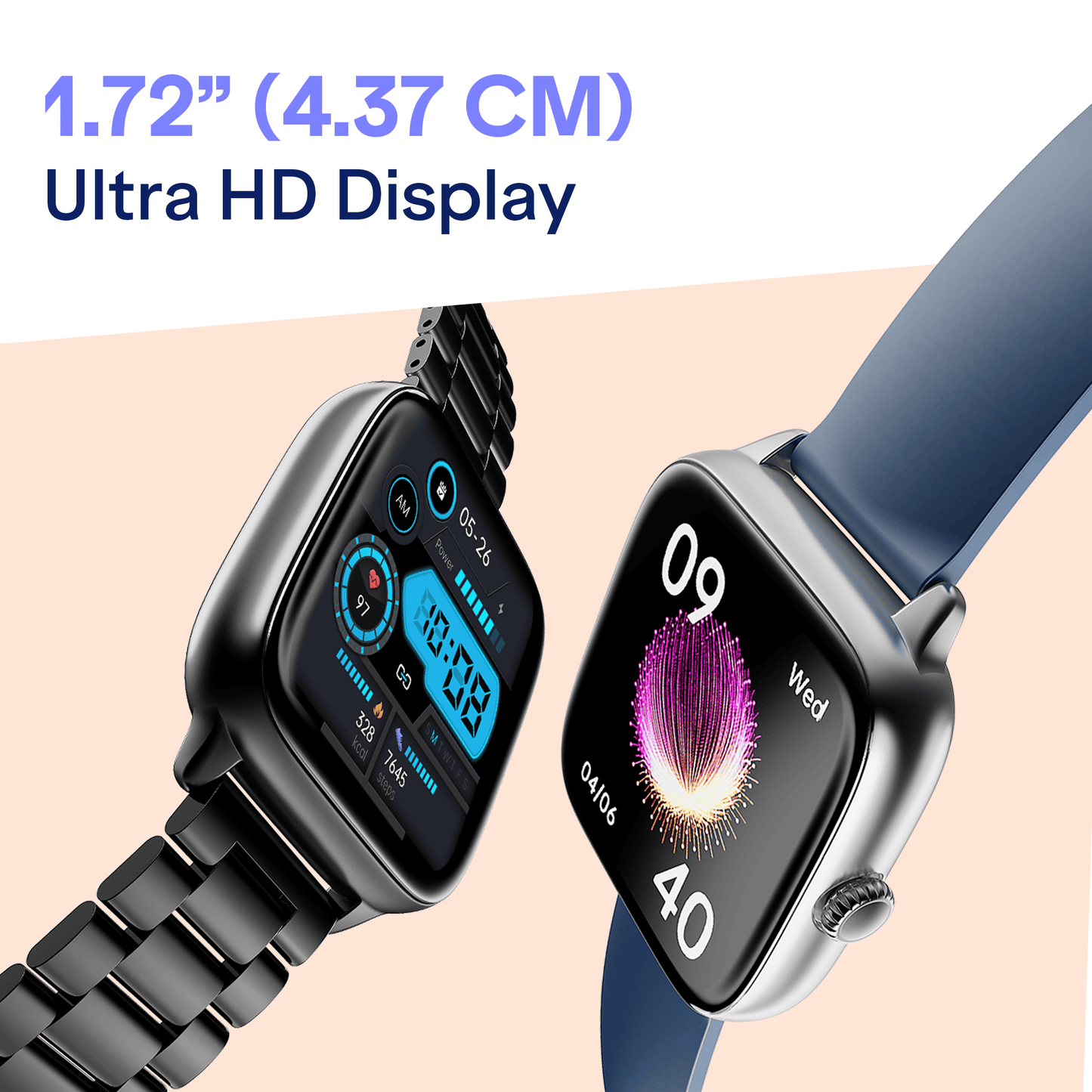 boAt Storm Verge | Smartwatch with 1.72" Ultra HD Display, Premium Metal Build & Advanced Bluetooth Calling