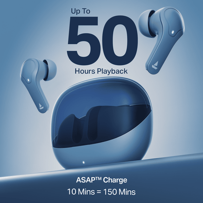 boAt Airdopes Plus 311 | Wireless Earbuds with 50 Hours Playback, Dual Mics with ENx™ Technology, BEAST™ Mode, ASAP™ Charge