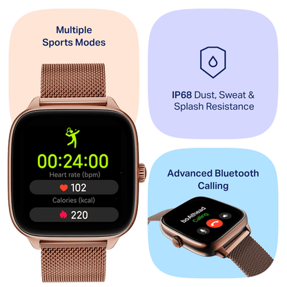 boAt Storm Verge | Smartwatch with 1.72" Ultra HD Display, Premium Metal Build & Advanced Bluetooth Calling