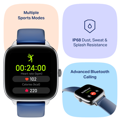 boAt Storm Verge | Smartwatch with 1.72" Ultra HD Display, Premium Metal Build & Advanced Bluetooth Calling