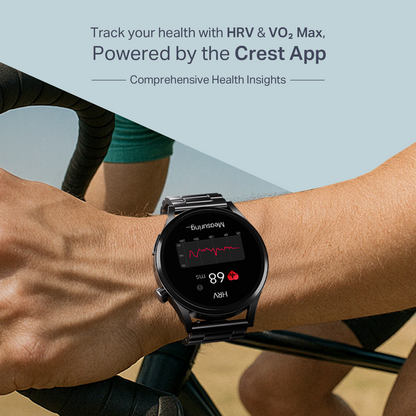 boAt Chrome Horizon | Smartwatch with 1.51" AMOLED Display, Premium Metal Built, VO2 Max, Video Watch Face, Functional Crown