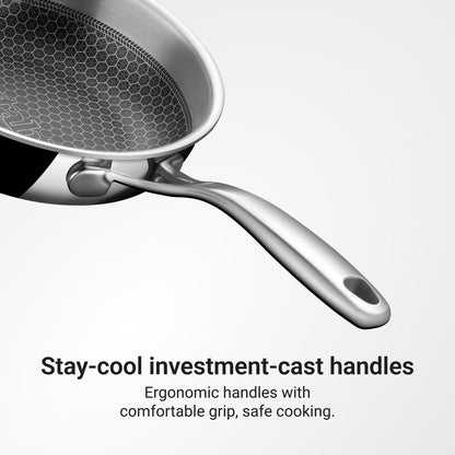 Engrave- Artisan Hybrid Frypan with Rivetless handle