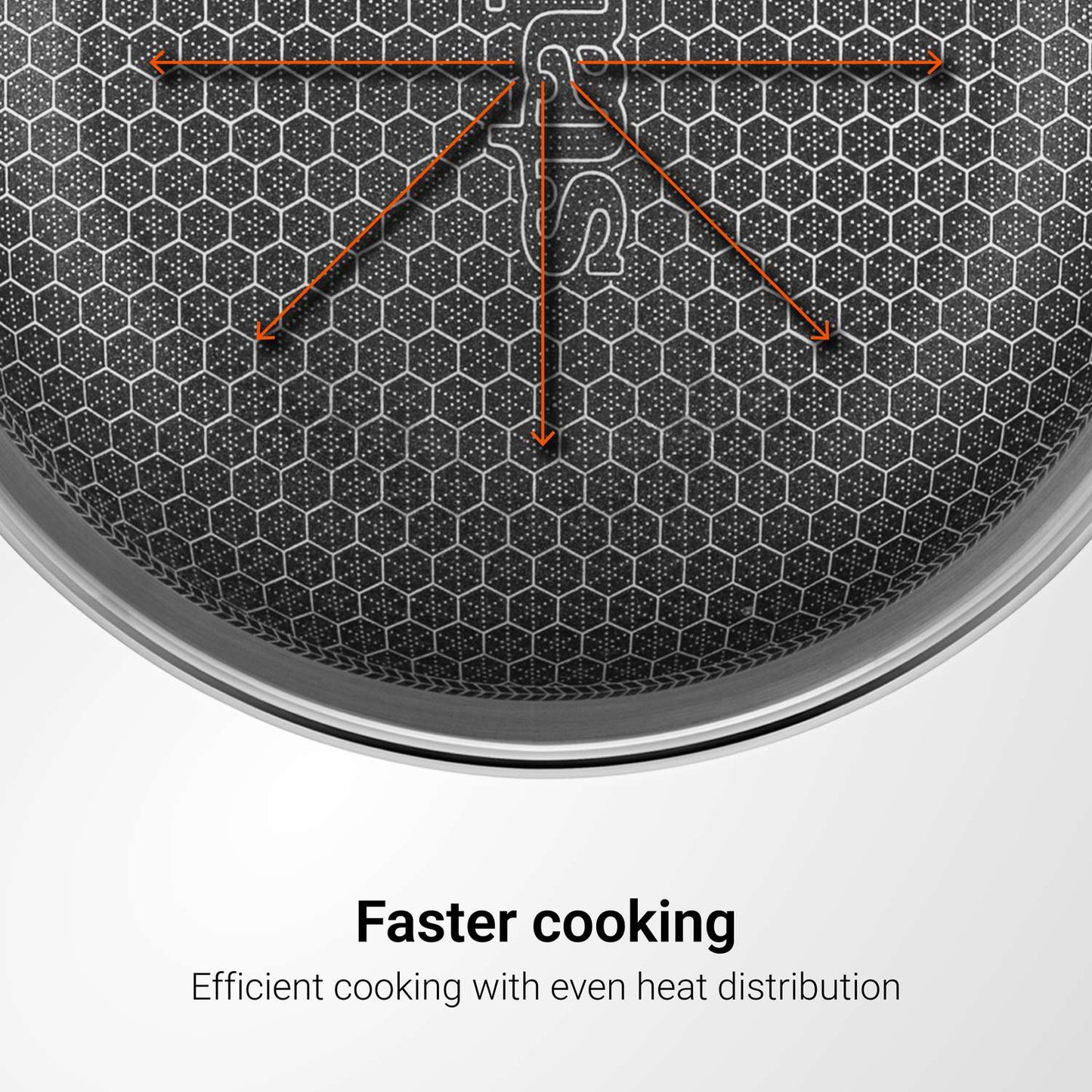 Engrave- Artisan Hybrid Frypan with Rivetless handle