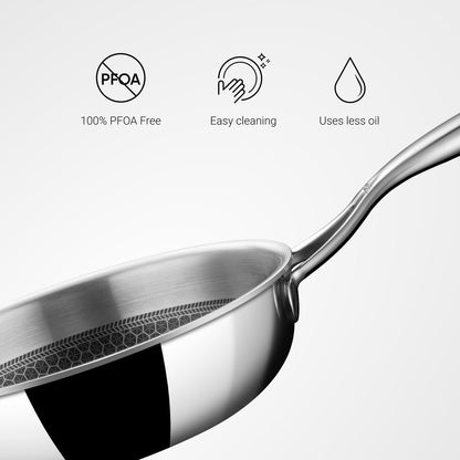 Engrave- Artisan Hybrid Frypan with Rivetless handle