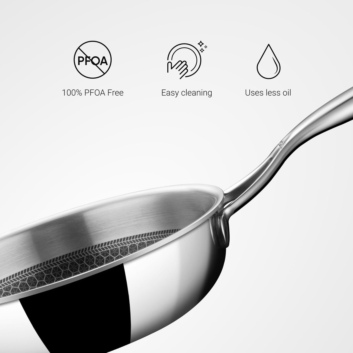 Artisan Hybrid Frypan with Rivetless handle