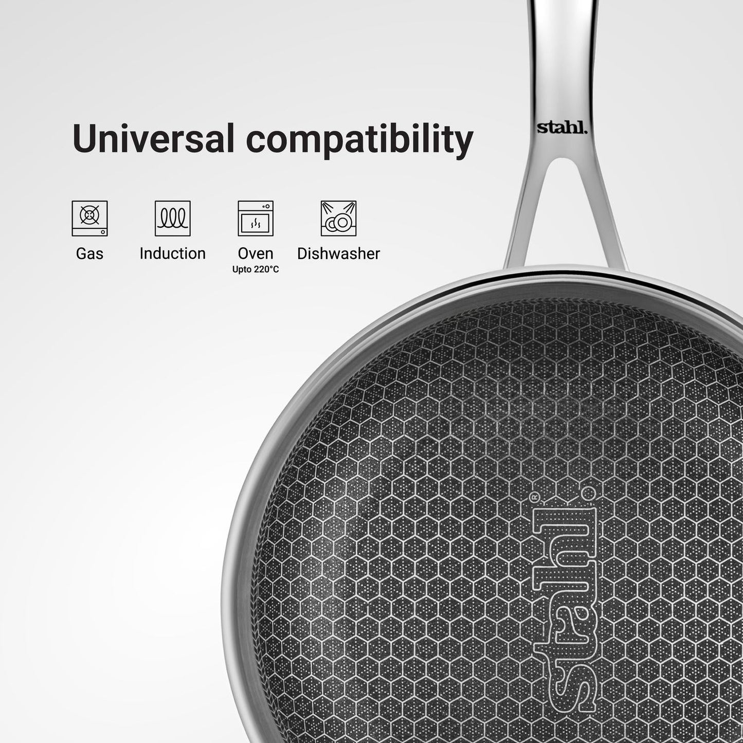 Engrave- Artisan Hybrid Frypan with Rivetless handle