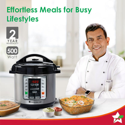 Nutri-Pot 3L Electric Pressure Cooker with 7-in-1 Functions