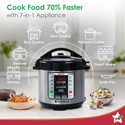 Nutri-Pot 3L Electric Pressure Cooker with 7-in-1 Functions