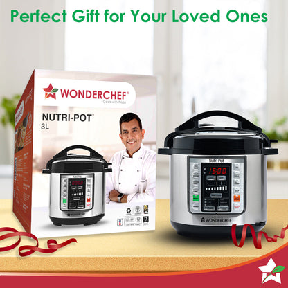 Nutri-Pot 3L Electric Pressure Cooker with 7-in-1 Functions