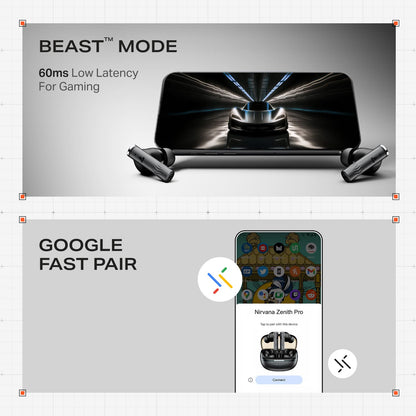 boAt Nirvana Zenith Pro | Wireless Earbuds with Spatial Audio, 80H Playback & 50dB Hybrid Adaptive ANC "Awarded Best TWS by Gadgets 360"