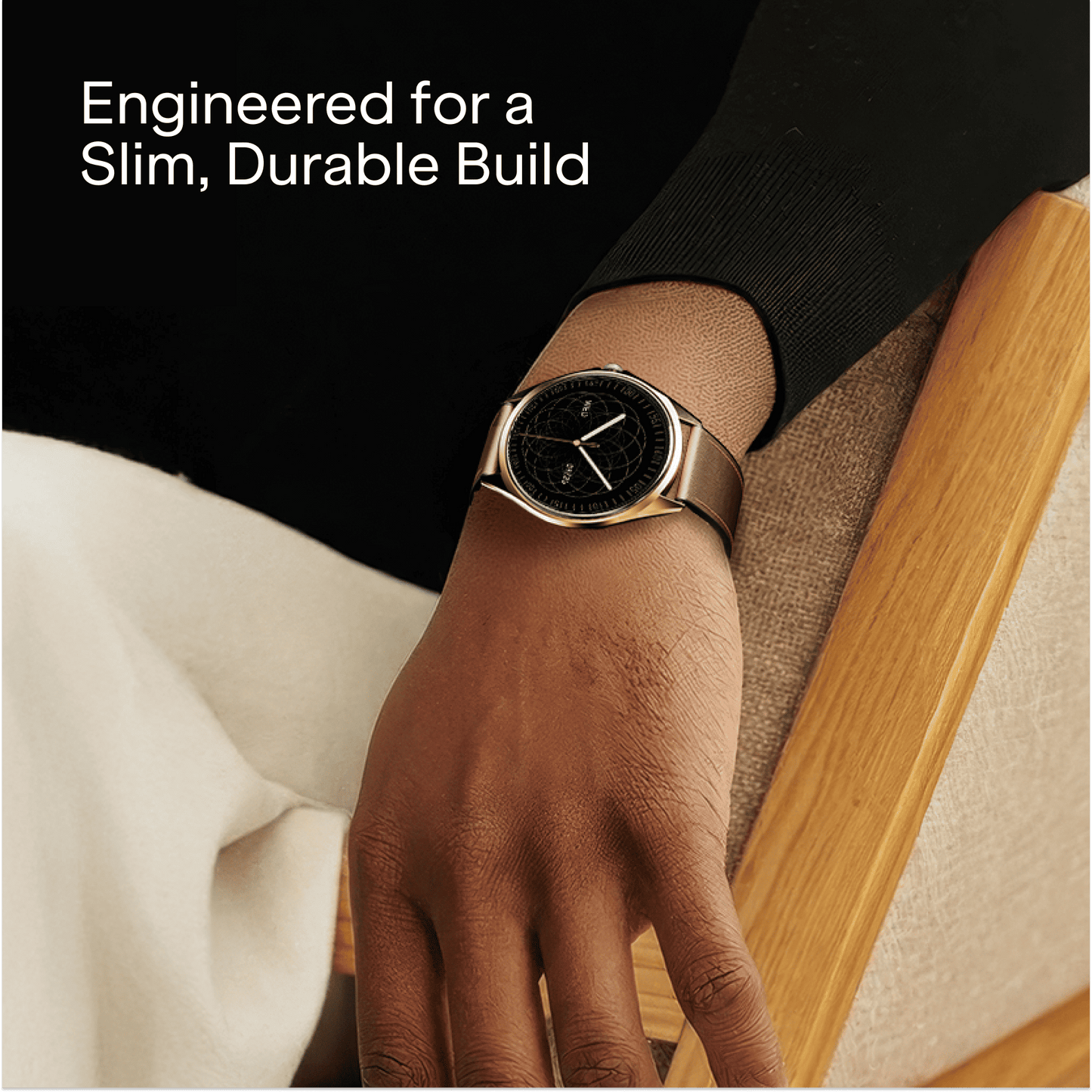boAt Ultima Aeris | 1.43" AMOLED Smartwatch with 1000 Nits Brightness and Metal Design