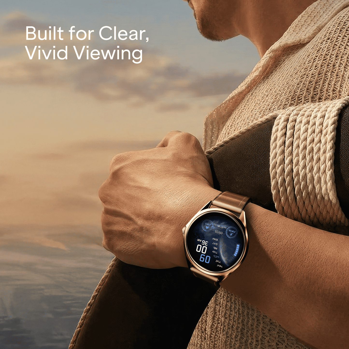 boAt Ultima Aeris | 1.43" AMOLED Smartwatch with 1000 Nits Brightness and Metal Design