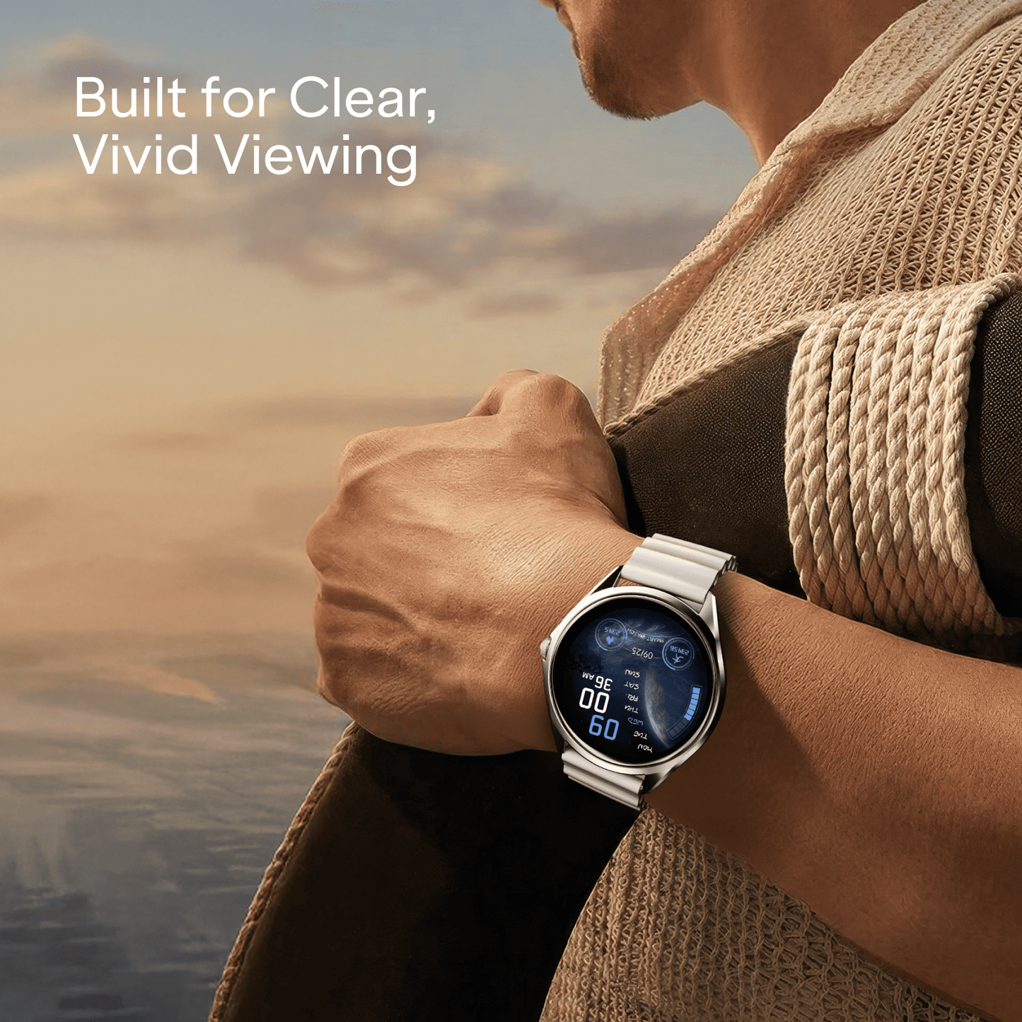boAt Ultima Aeris | 1.43" AMOLED Smartwatch with 1000 Nits Brightness and Metal Design