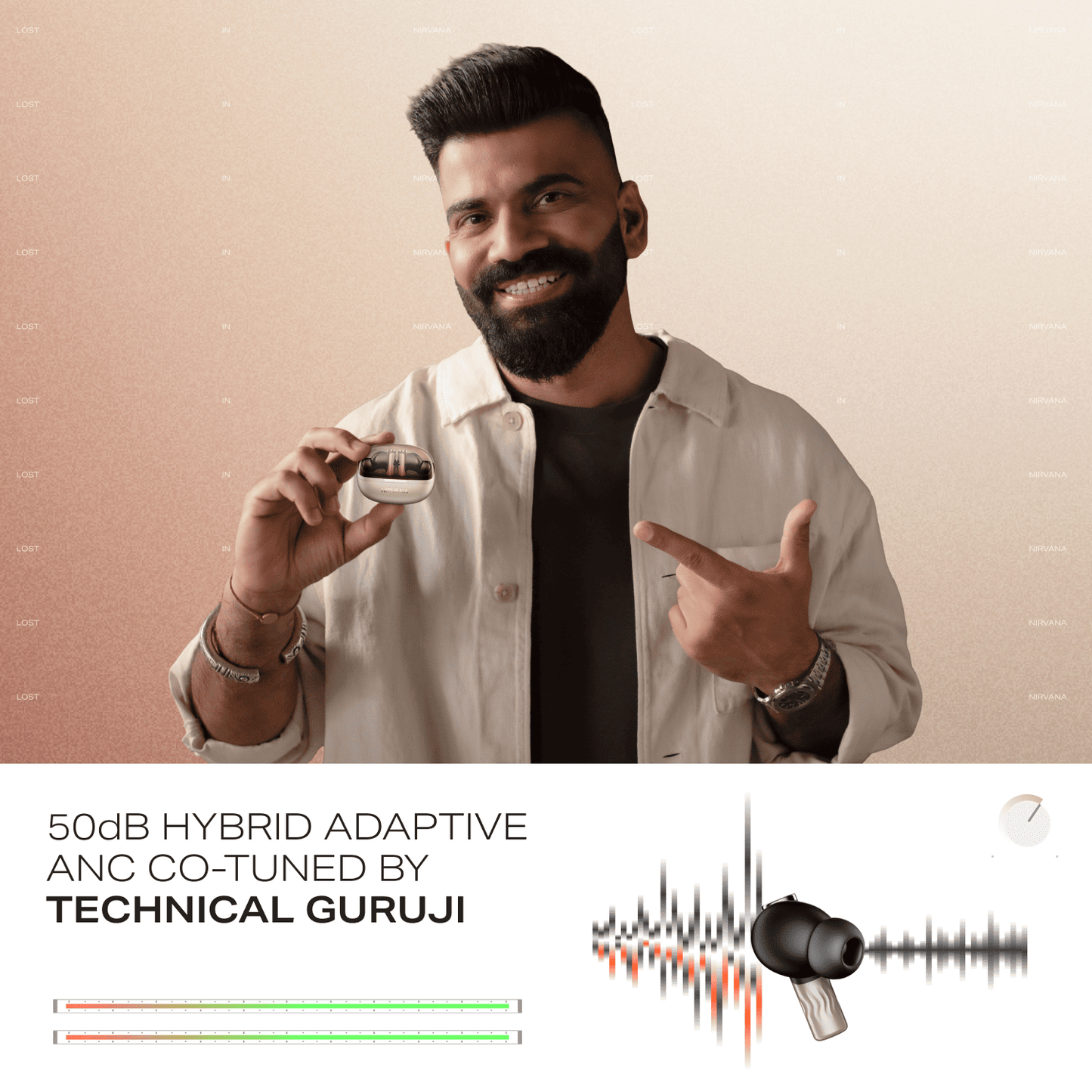 boAt Nirvana Zenith Pro | Wireless Earbuds with Spatial Audio, 80H Playback & 50dB Hybrid Adaptive ANC "Awarded Best TWS by Gadgets 360"