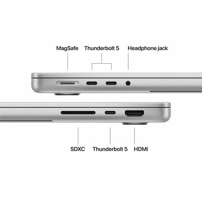 14-inch MacBook Pro: Apple M5 Max chip with 18-core CPU and 32-core GPU, 2TB SSD - Silver