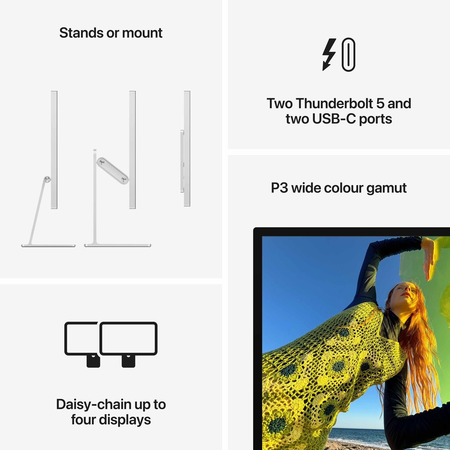 Studio Display - Nano-texture glass - Tilt- and height-adjustable stand