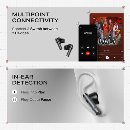 boAt Nirvana Zenith Pro | Wireless Earbuds with Spatial Audio, 80H Playback & 50dB Hybrid Adaptive ANC "Awarded Best TWS by Gadgets 360"