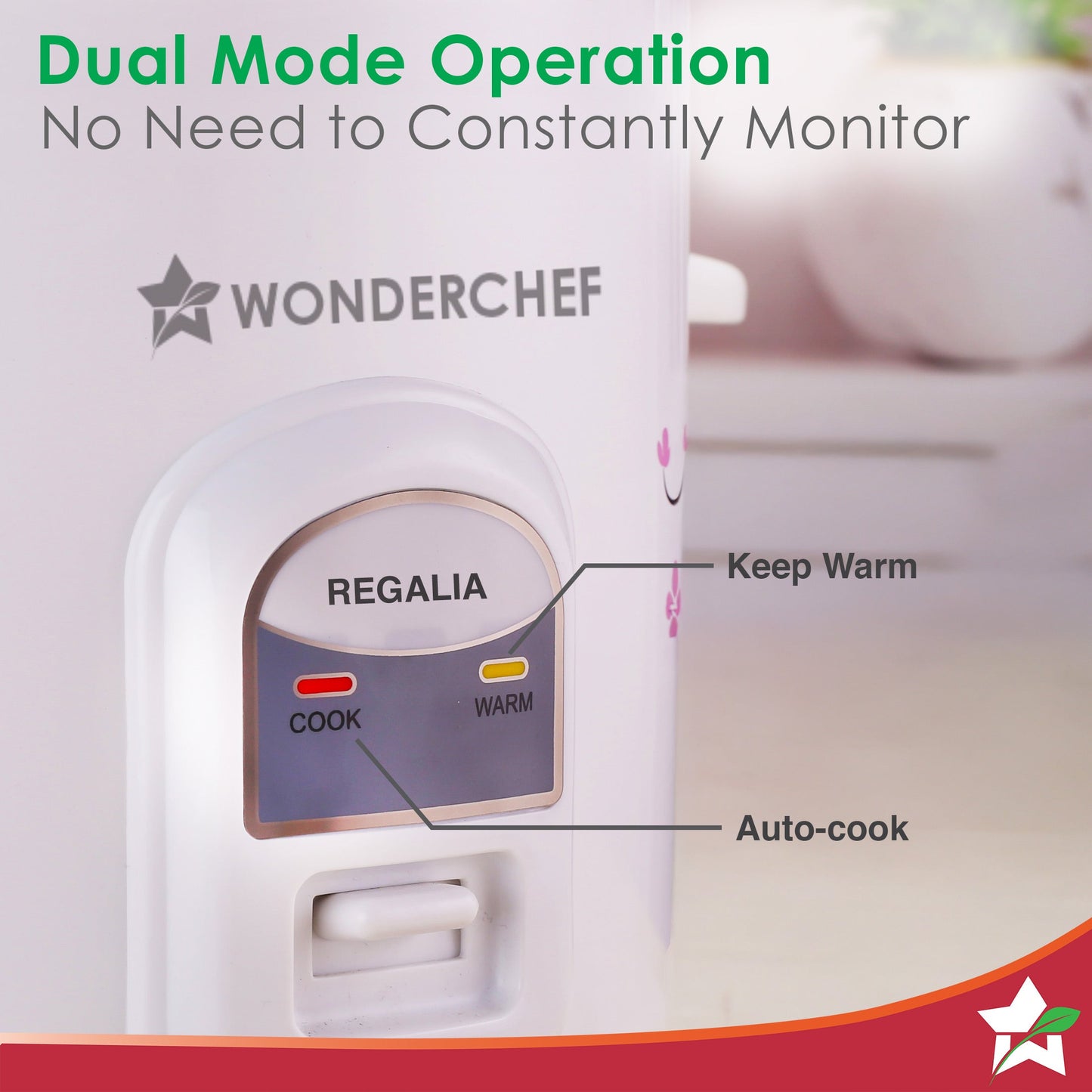 Regalia Electric Rice Cooker | 1.8 L, 700W | 2 Non-stick Bowls Serve 7-8 | Keep Warm Function | Uniform Cooking | Steam Veggies, Make Pulao, Khichdi, Momos | 2-Year Warranty