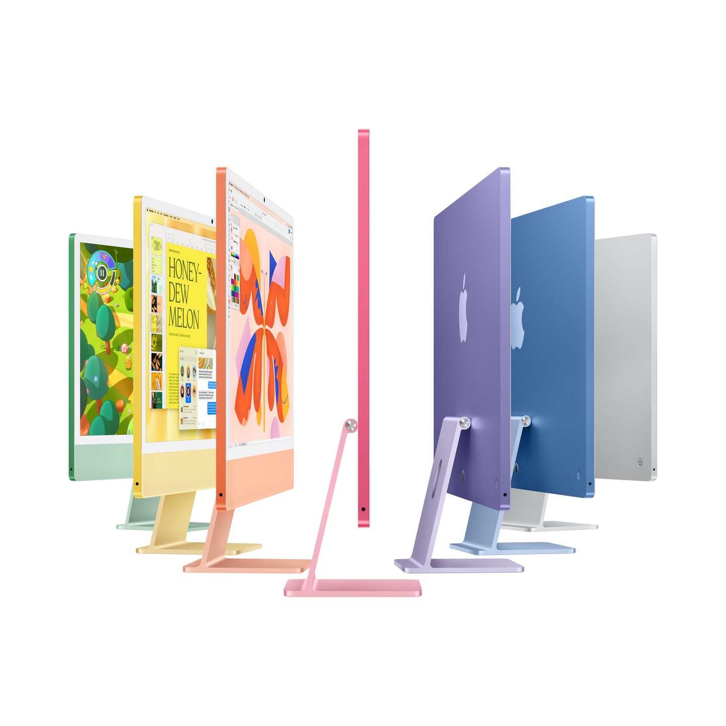 24-inch iMac with Retina 4.5K display: Apple M4 chip with 10-core CPU and 10-core GPU, 512GB SSD - Orange