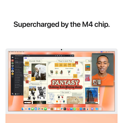 24-inch iMac with Retina 4.5K display: Apple M4 chip with 10-core CPU and 10-core GPU, 512GB SSD - Orange