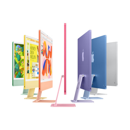 24-inch iMac with Retina 4.5K display: Apple M4 chip with 10-core CPU and 10-core GPU, 512GB SSD - Yellow